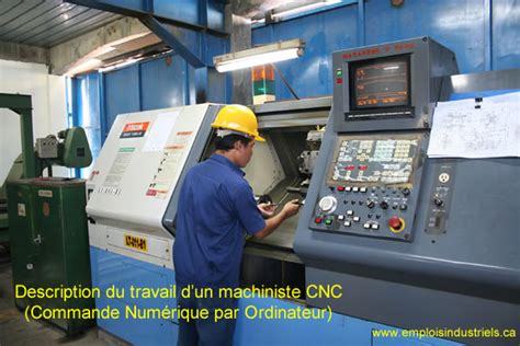 Travailler en tant que machiniste CNC 